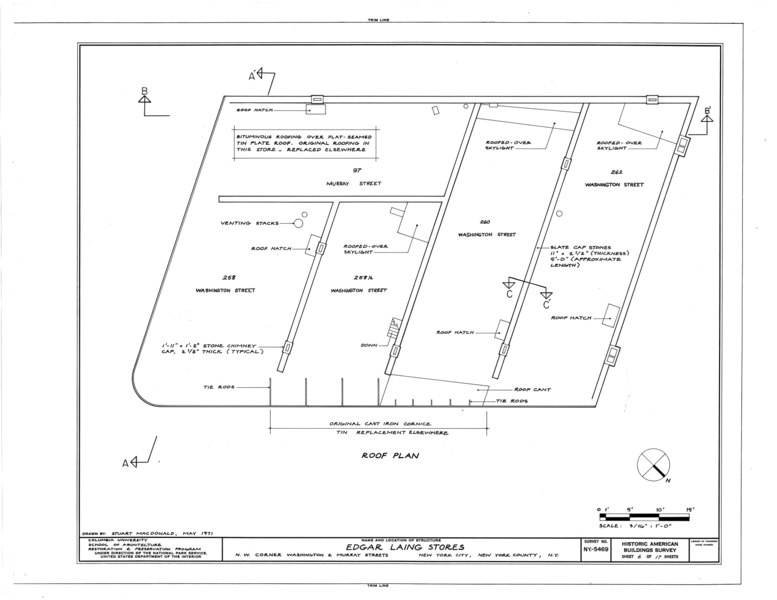 File:Edgar Laing Stores, Washington and Murray Streets, New York, New York County, NY HABS NY,31-NEYO,76- (sheet 6 of 17).tif