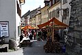 La rue Untergass un jour de marché.