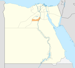 Beni Suef Governorate on the map of Egypt