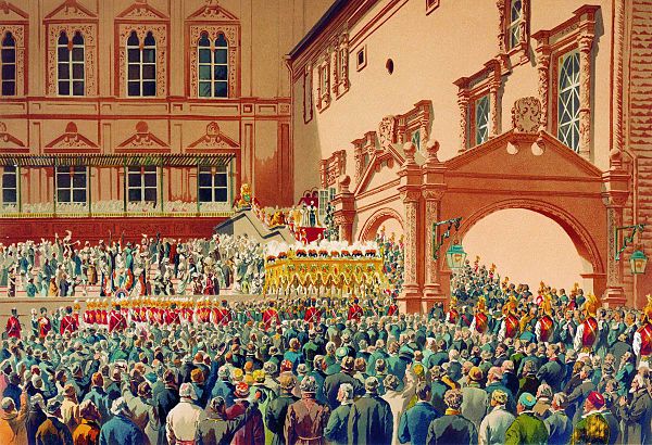 Reception of the Tsar of Russia in the Moscow Kremlin, by Ivan Makarov