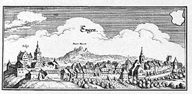 Engen after Merian, 1643