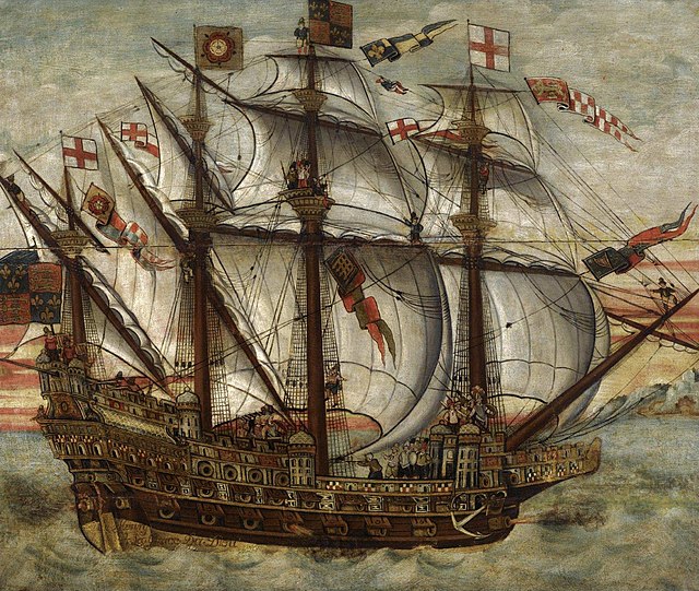 The Great Harry, launched at Woolwich in 1514.