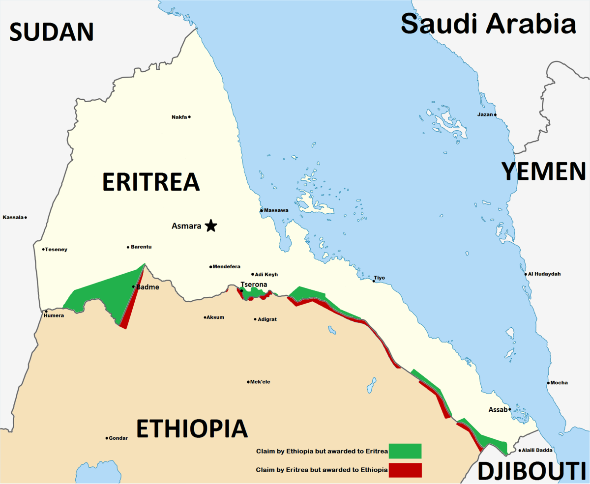 1200px Eritrean–Ethiopian War Map 1998 
