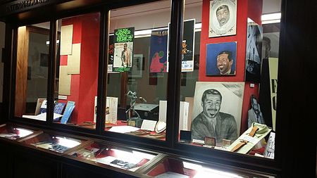 The University of Pittsburgh exhibition containing material from the Erroll Garner Collection housed by the Special Collections section of the University of Pittsburgh Library System Erroll Garner exhibit at the University of Pittsburgh.jpg