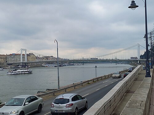 Erzsébet Bridge in Budapest