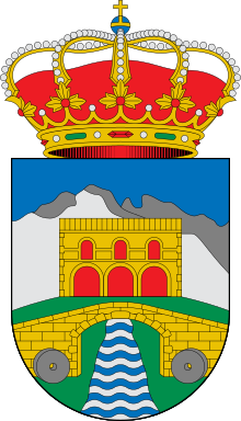 Escudo de Alfarnate. Lugar de origen de Luis del Castillo.