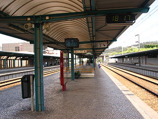 <span class="mw-page-title-main">Benfica railway station</span> Railway station in Lisbon, Portugal