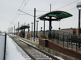 <span class="mw-page-title-main">Evans station (RTD)</span> Light rail station in Denver, Colorado