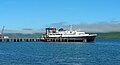 Alaska Ferry Tustamena arrives monthly in False Pass.