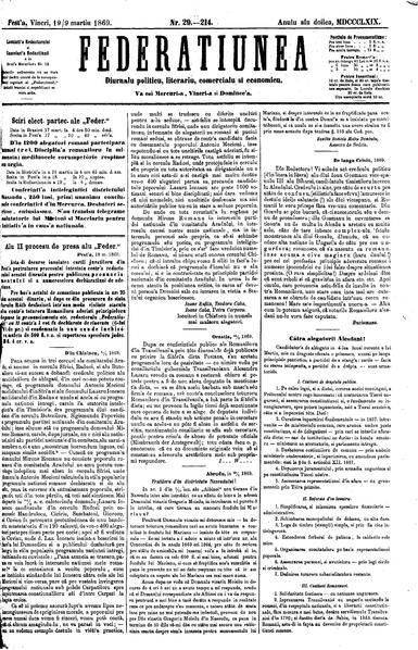 File:Federațiunea 1869-03-09, nr. 29.pdf