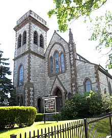 The First Presbyterian Church of Newtown on Queens Boulevard dates from 1652, though the building was erected in 1895.