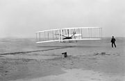 Eerste succesvolle vlucht van de gebroeders Wright