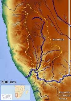 Das Einzugsgebiet des Fischflusses im Süden Namibias