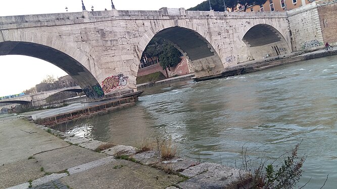 Fiume Tevere river in 2016