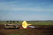 Merkava Mk IIId Baz Kasag fires