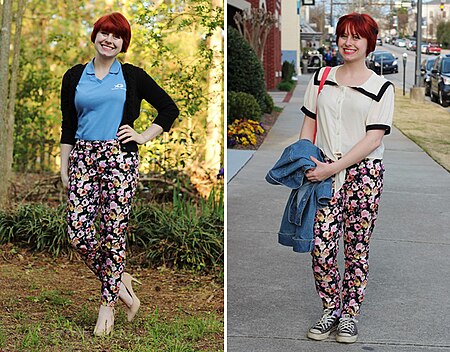 Fail:Floral Pants Styled Different Ways (16973987551).jpg
