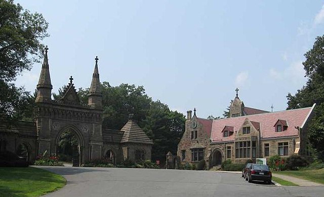 Entrance to Forest Hills Cemetery