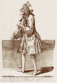 Caricatura dell'attore Francesco Baglione, detto Carnacci, ca. 1738