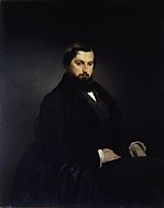 弗朗切斯科·海耶兹的《吉安·贾科莫·波尔迪·佩佐利肖像画》，120 × 93.5cm，约作于1851年，来自吉安·贾科莫·波尔迪·佩佐利的藏品[38]