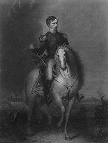 Illustration de Franklin Pierce en général, à cheval