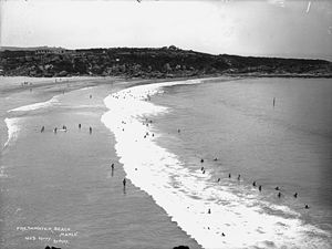 Freshwater Beach in Sydney circa 1900