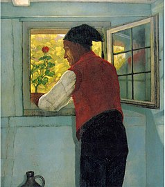Paysan à la fenêtre (vers 1930)