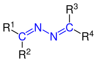 General structural formula of azines (hydrazine derivatives)