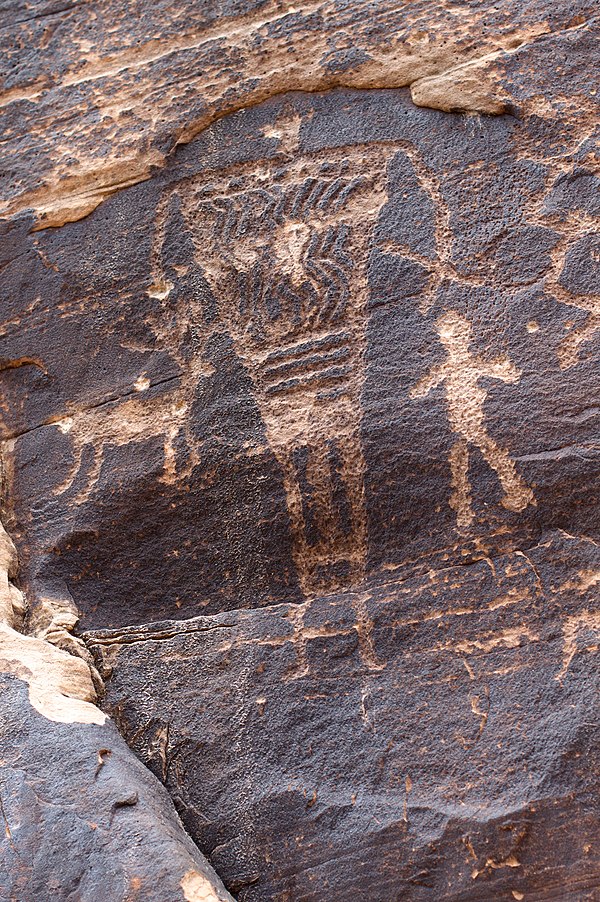 Petroglyphs at Rock Art Canyon Ranch near Winslow