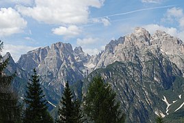 Monte Giralba z Monte Popera, Guglie di Stallate a Croda di Ligonto