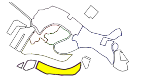 Carte de l'île de la Giudecca.
