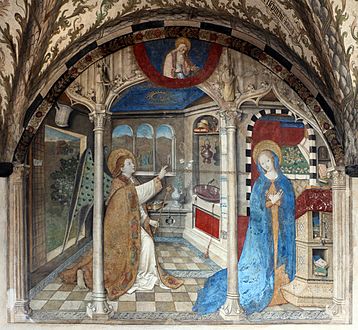 Giusto di Alemagna, fresk Zwiastowanie, 1451