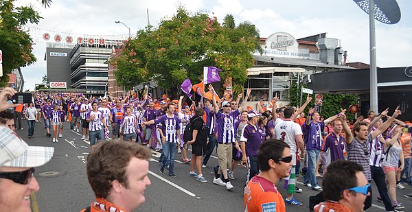 Glory fans prior to the 2012 A-League Grand Final