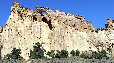 Grosvenor Arch just off Cottonwood Road in the Grand Staircase-Escalante National Monument