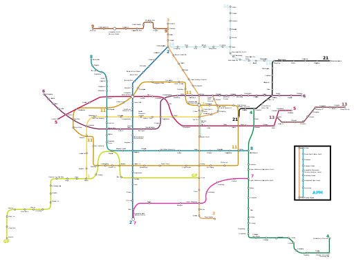 Guangzhou Metro Plan Map en