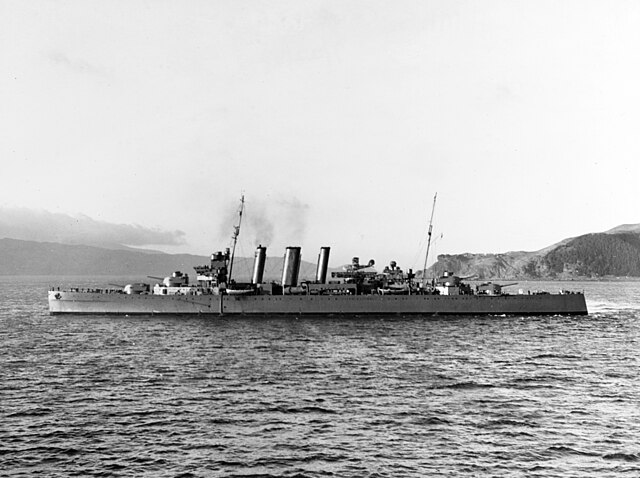 HMAS Canberra, a County-class "treaty cruiser".