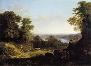 Landschaft mit dem Nemi-See (um 1800)