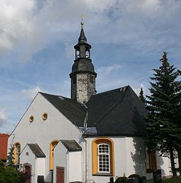 Hartmannsdorf bei Kirchberg Kirche von Südosten