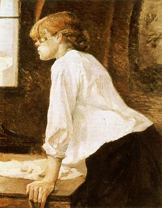 <i>La Blanchisseuse</i> (Toulouse-Lautrec) Painting by Henri de Toulouse-Lautrec