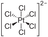 The hexachloroplatinate ion