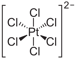 <span class="mw-page-title-main">Hexachloroplatinate</span> Anion