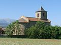 Français : Eglise d'Hix, Bourg-Madame, P.O., France