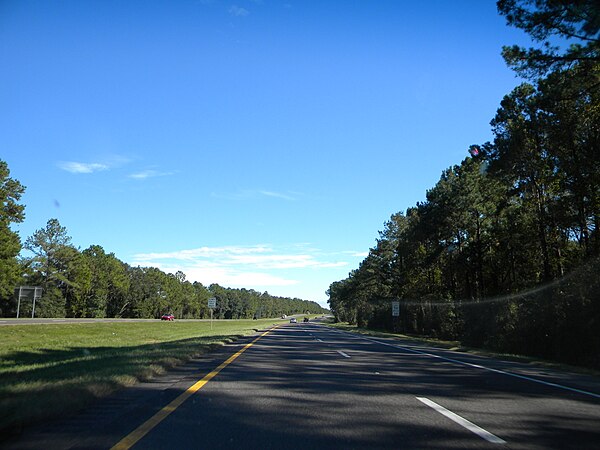 Eastbound view of I-10 near Lake City and I-75