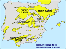 Iberian Cenozoic sedimentary basins Iberian Cenozoic sedimentary basins.svg