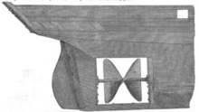 Screw propeller of SS Archimedes Illustrirte Zeitung (1843) 21 335 1 Archimedische Schraube des Dampfschiffes Archimedes.PNG