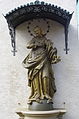 This is a picture of the Bavarian Baudenkmal (cultural heritage monument) with the ID D-6-78-150-9 (Wikidata) Immaculata, Schmiedsgasse 2, Kolitzheim, Unterfranken, Deutschland