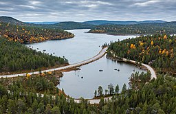 Myössäjärvi och E75, september 2021