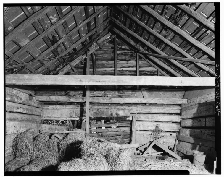 File:Interior, south wall - Featherstone Tenant Farm, County Road 81, Lowndesville, Abbeville County, SC HABS SC,1-LOWN.V,3-8.tif