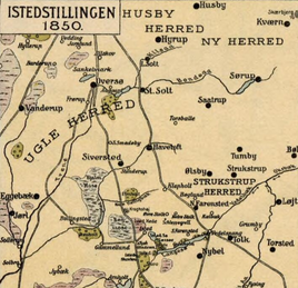 Sønder Farensted beliggende nord for Langsøen