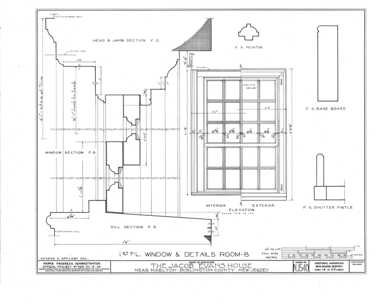 File:Jacob Evans House, Marlton-Medford Road, Marlton, Burlington County, NJ HABS NJ,3-MART.V,5- (sheet 14 of 24).png