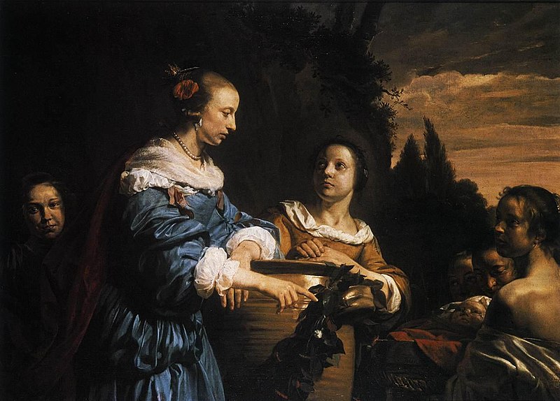 File:Jan de Bray - Pharaoh's Daughter with Her Attendants and Moses in the Reed Basket - WGA03135.jpg